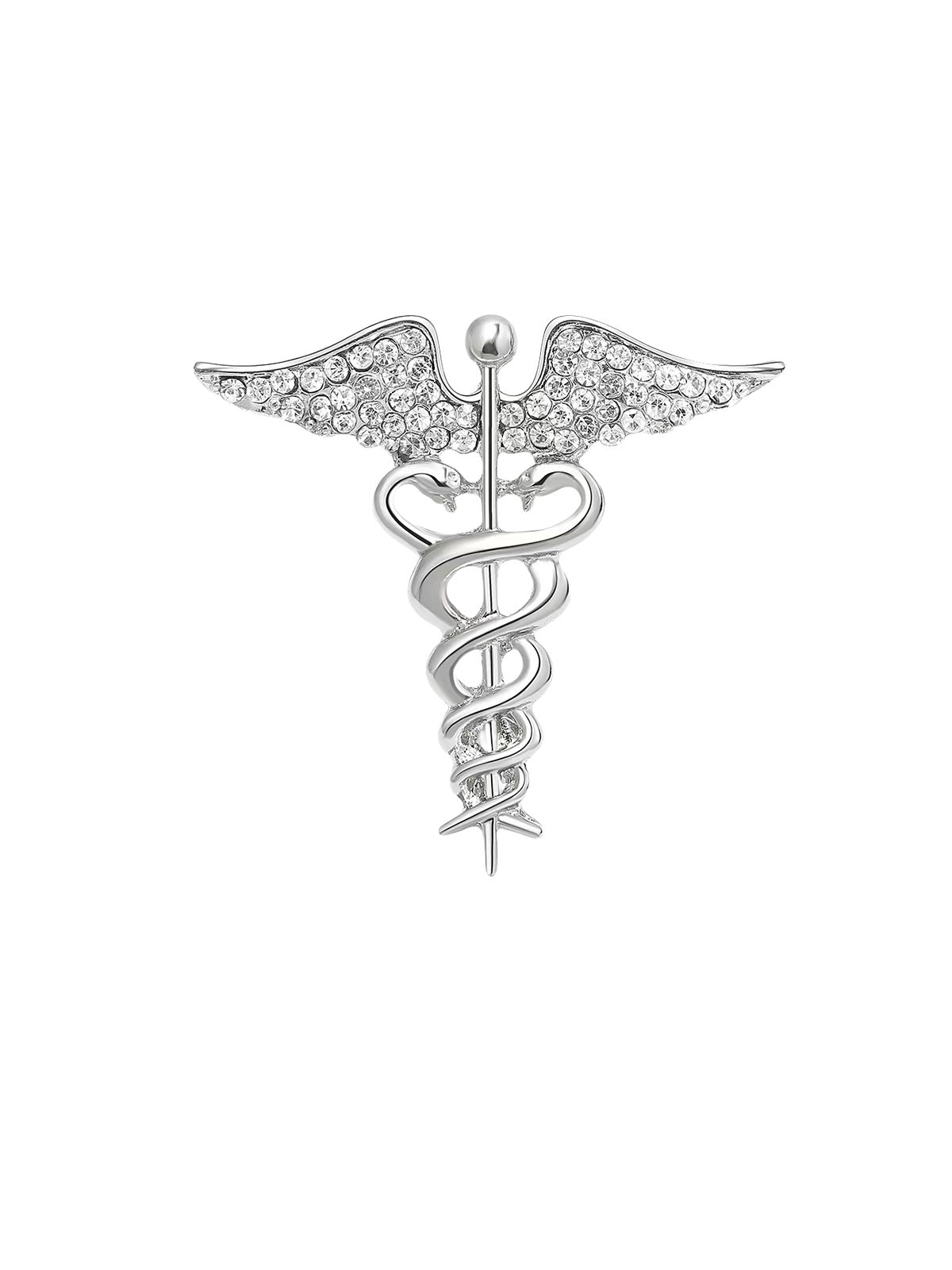 Retro Alloy Oil-Drip Serpentine Animal Brooch Angel Wings Snake Pin Corsage