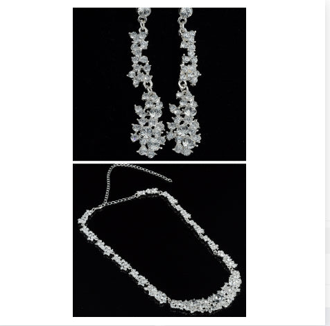 Womens Alloy Necklace And Earrings Two-Piece Set