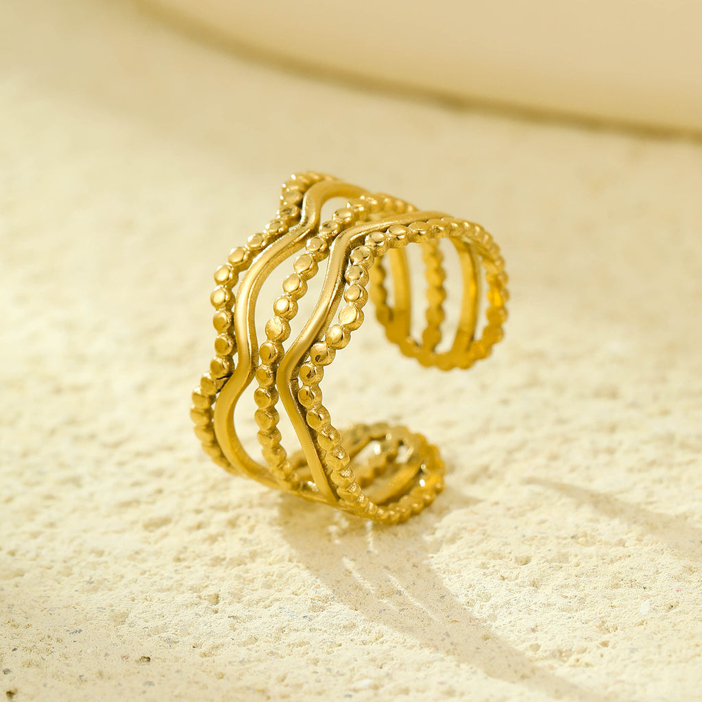 New Niche Stainless Steel Adjustable Ring In The Instagram Style