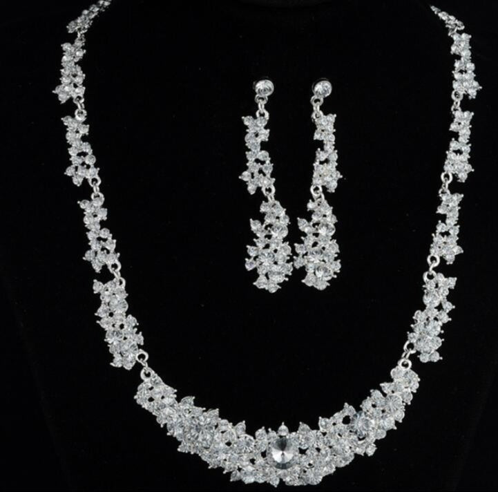 Womens Alloy Necklace And Earrings Two-Piece Set