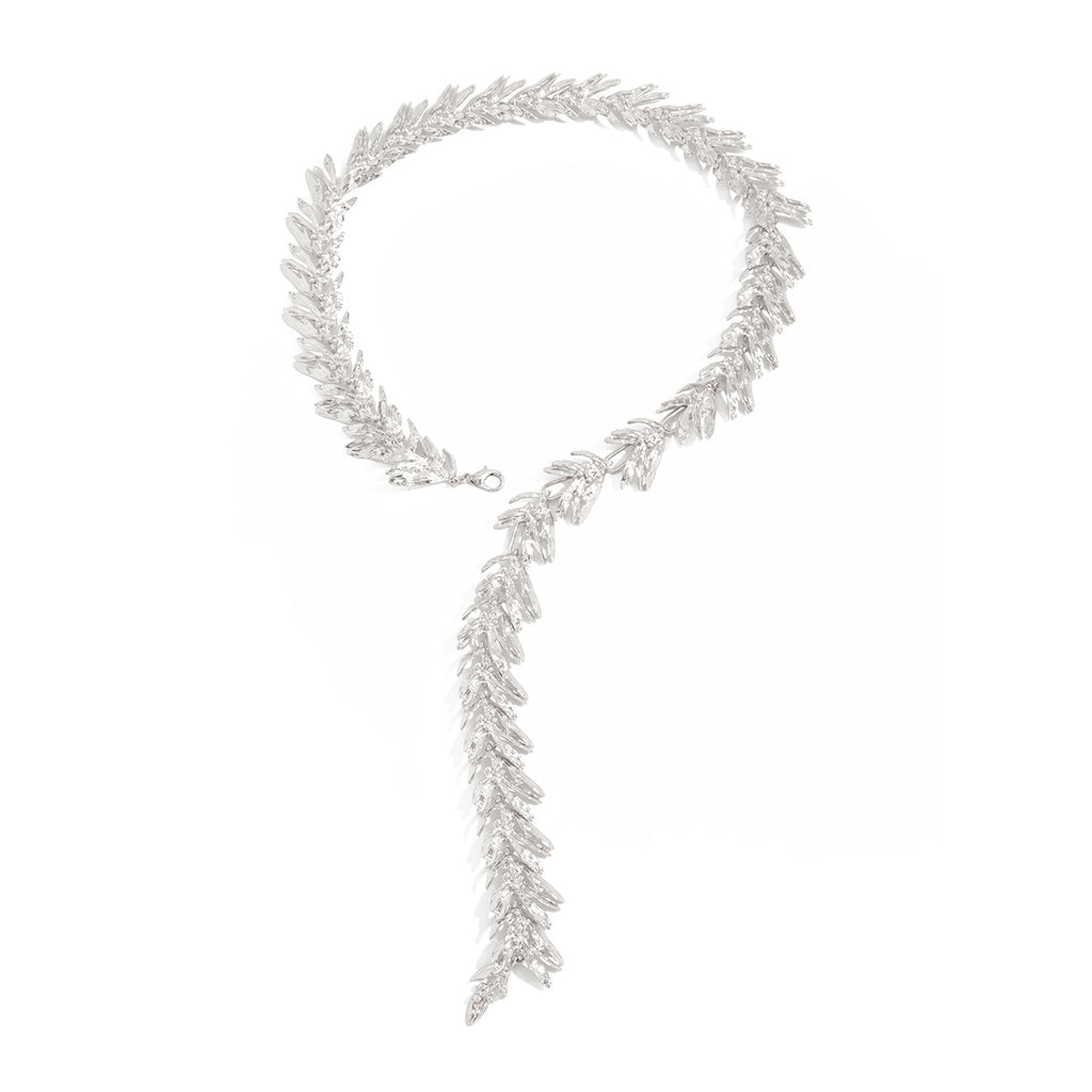 Sweet And Cool Style Wheat-ear Tassel Y-shaped Niche Patchwork Alloy Jewelry