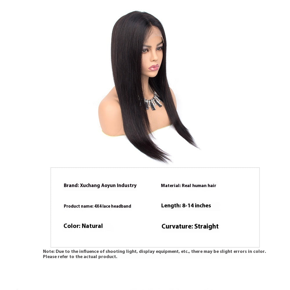 Front Lace Human Wigs Full Head Lace Headgear