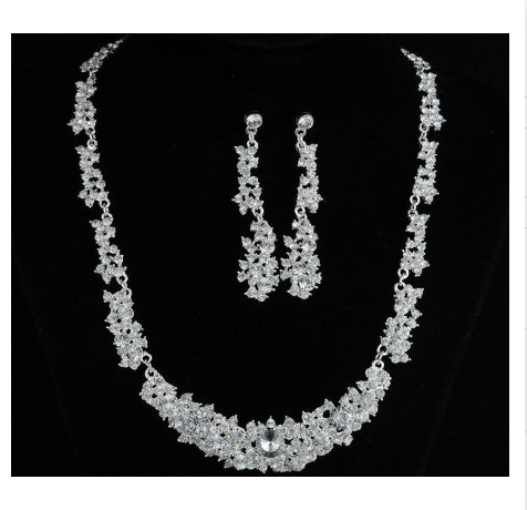 Womens Alloy Necklace And Earrings Two-Piece Set