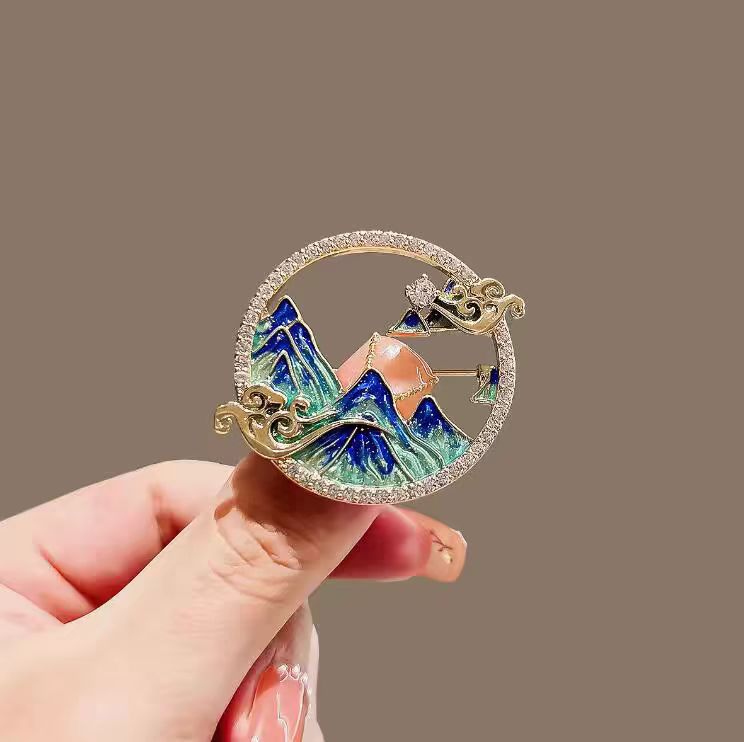 Fashionable Versatile High-end Korean-style Niche Design Premium Accessoryanti-exposure Brooch For Clothing