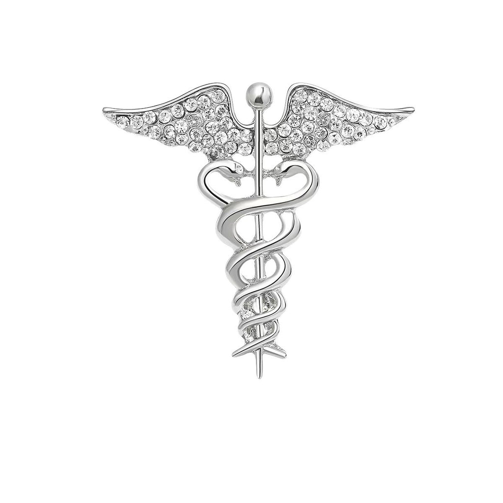 Retro Alloy Oil-Drip Serpentine Animal Brooch Angel Wings Snake Pin Corsage