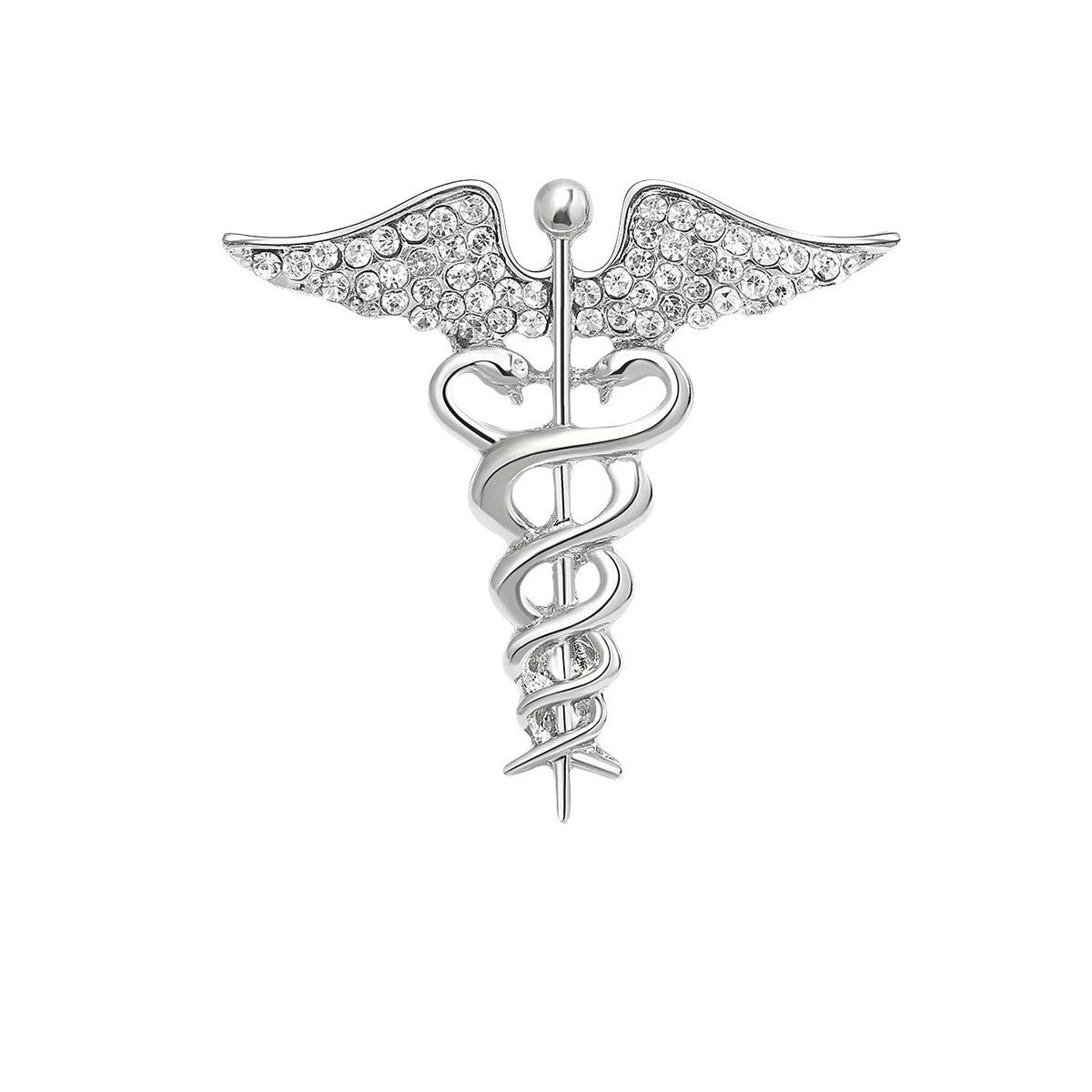 Retro Alloy Oil-Drip Serpentine Animal Brooch Angel Wings Snake Pin Corsage