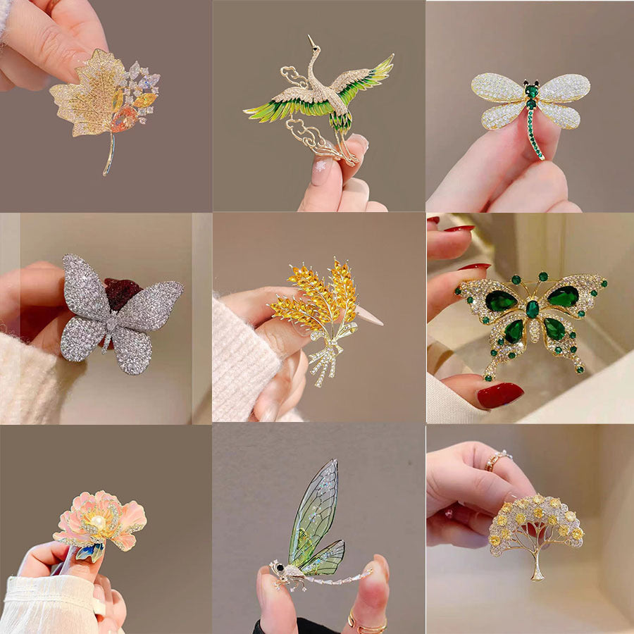 Fashionable Versatile High-end Korean-style Niche Design Premium Accessoryanti-exposure Brooch For Clothing