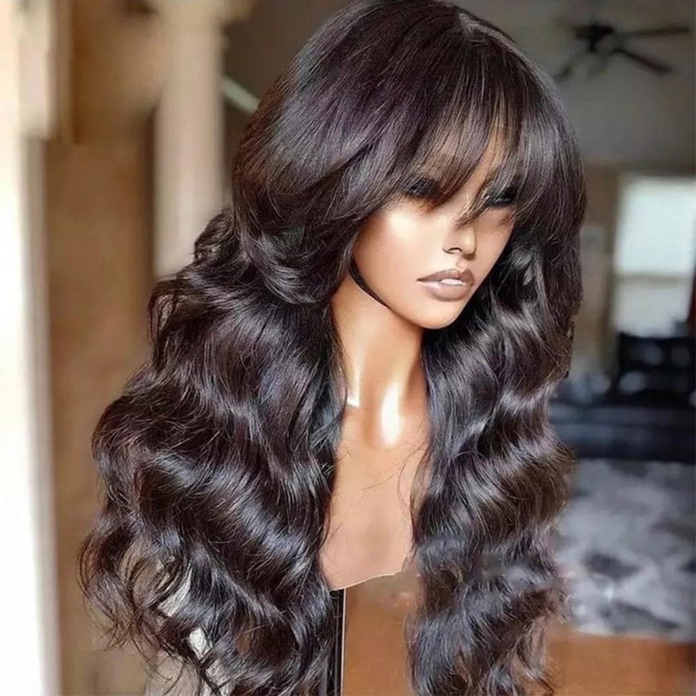 Full Machine Made Wig Body Wave Natural Color Density