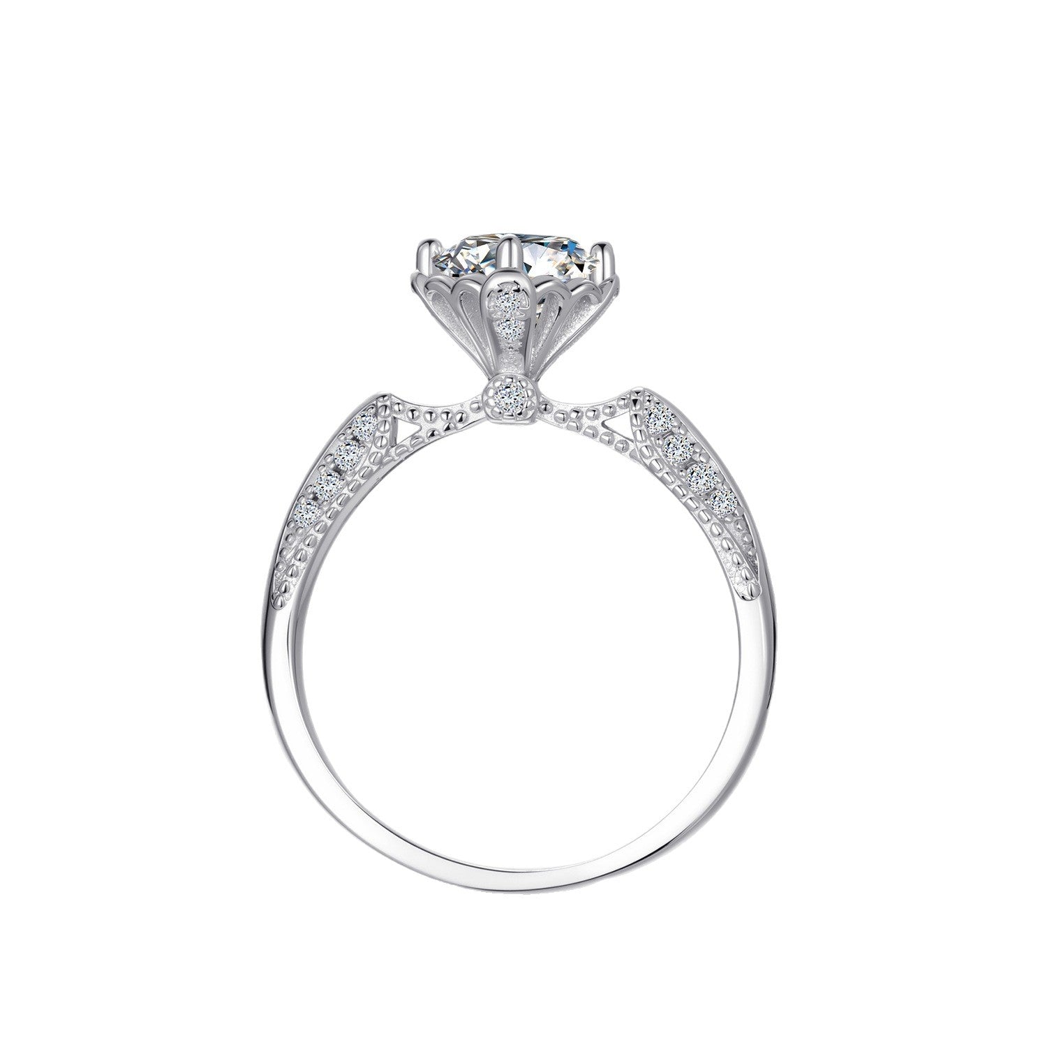 Sterling Silver Prague Royal Wedding Women's Ring