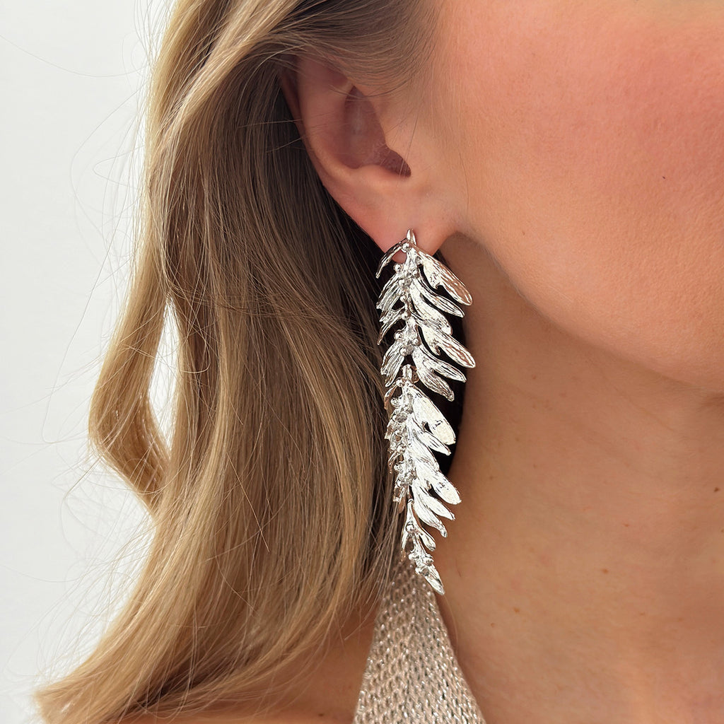 Sweet And Cool Style Wheat-ear Tassel Y-shaped Niche Patchwork Alloy Jewelry