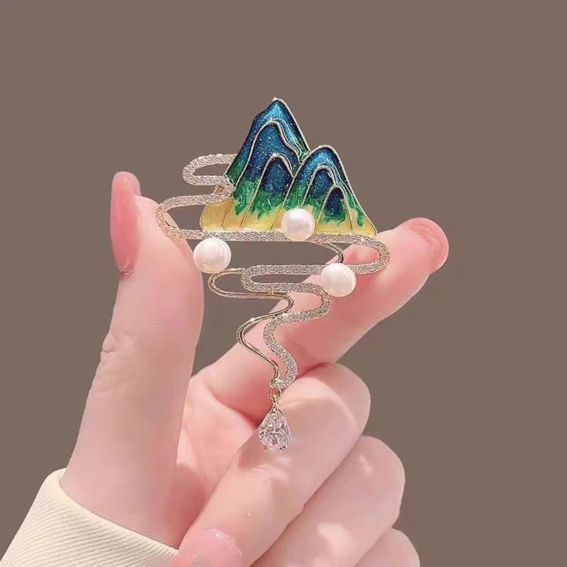 Fashionable Versatile High-end Korean-style Niche Design Premium Accessoryanti-exposure Brooch For Clothing