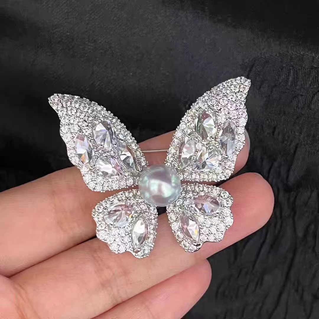 Fashionable Versatile High-end Korean-style Niche Design Premium Accessoryanti-exposure Brooch For Clothing