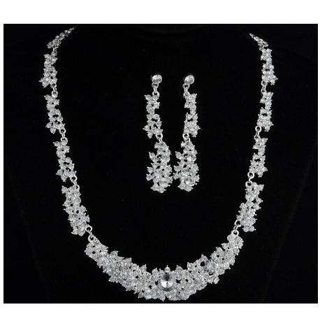 Womens Alloy Necklace And Earrings Two-Piece Set