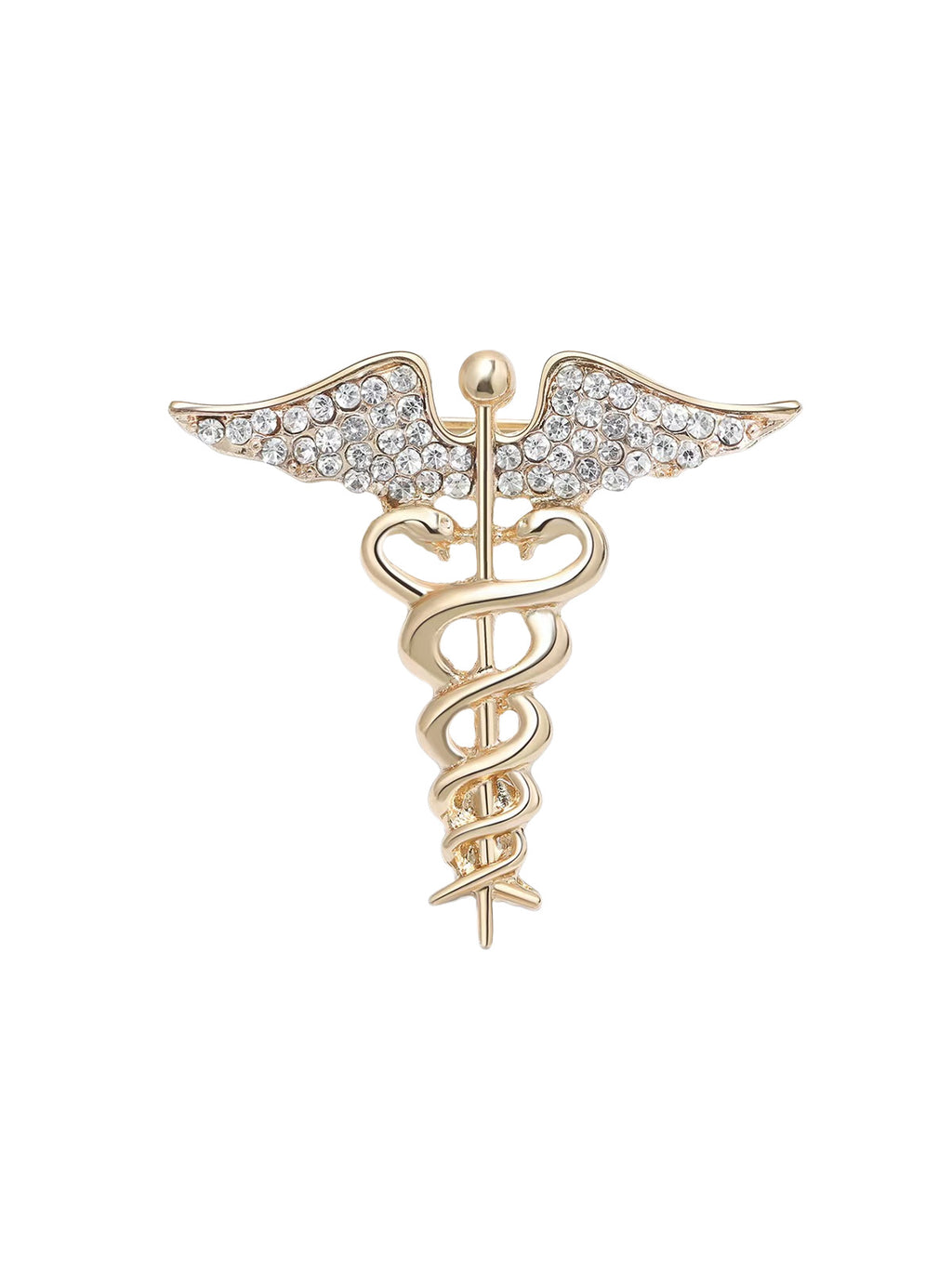 Retro Alloy Oil-Drip Serpentine Animal Brooch Angel Wings Snake Pin Corsage