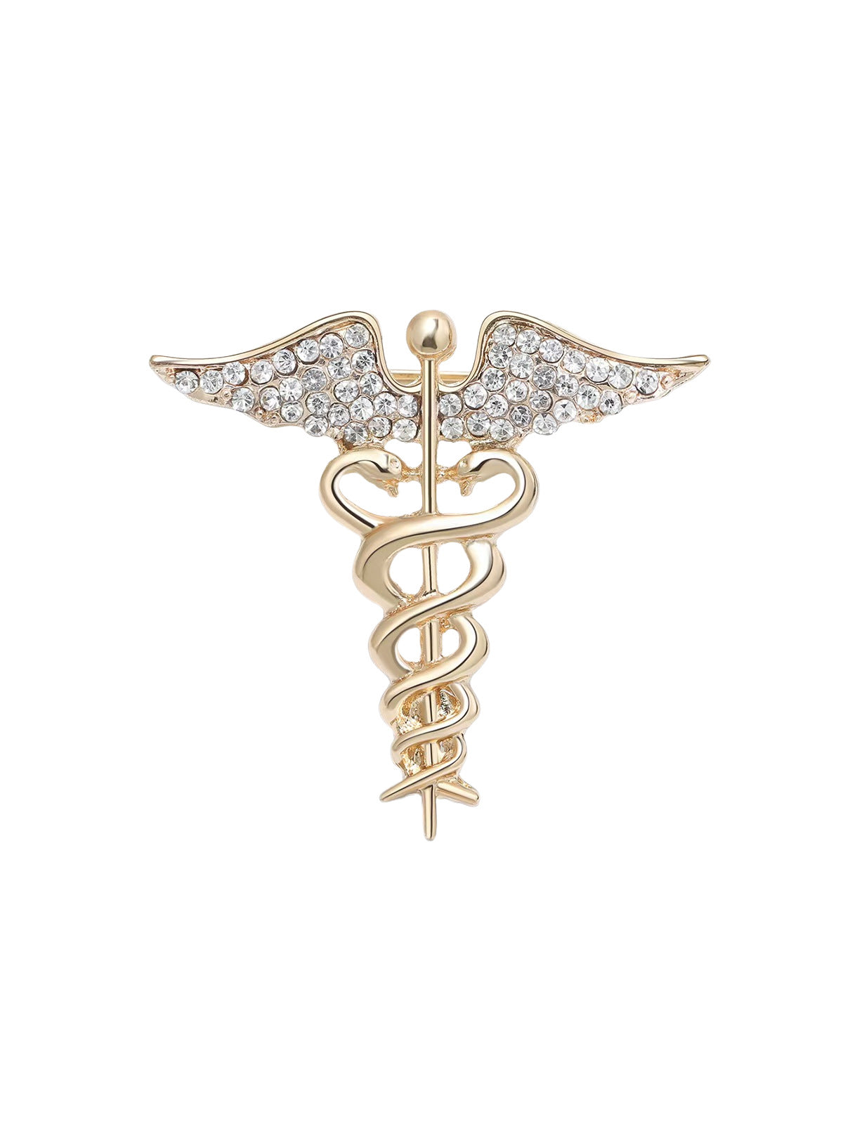 Retro Alloy Oil-Drip Serpentine Animal Brooch Angel Wings Snake Pin Corsage