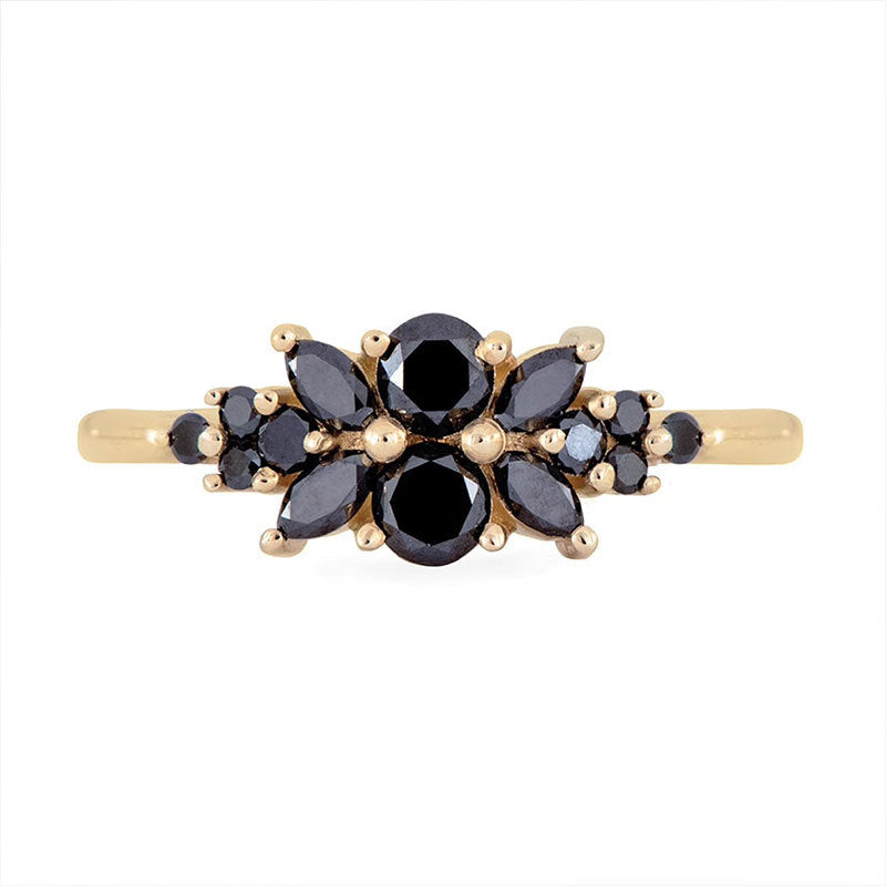 Fashionable Fan-shaped Ring Light Luxury Niche Design