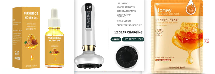 Electric Vacuum Cupping Massager For Body Anti-Cellulite Suction Cup With Essential Oil