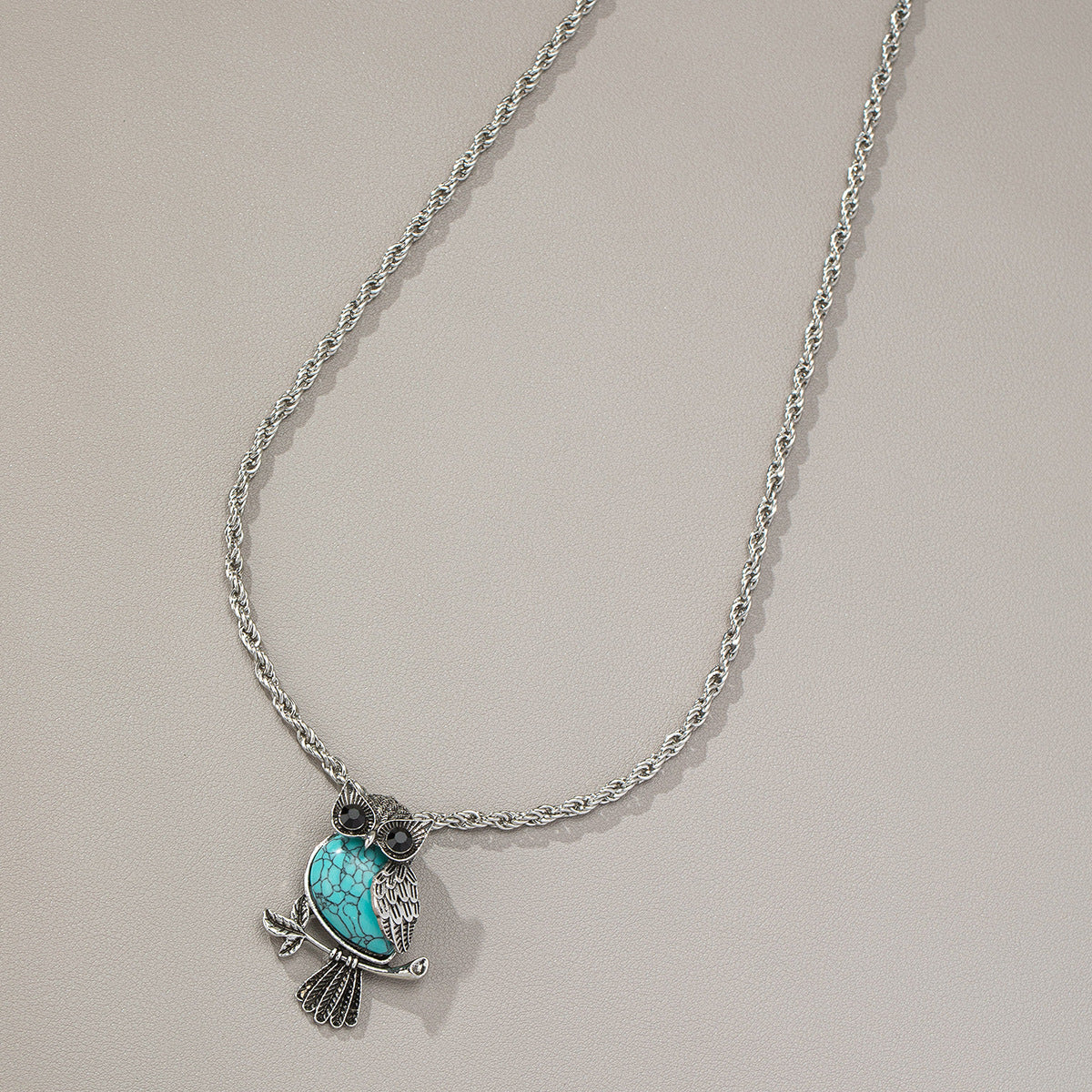 Stylish And Owl Mens Pendant Necklace