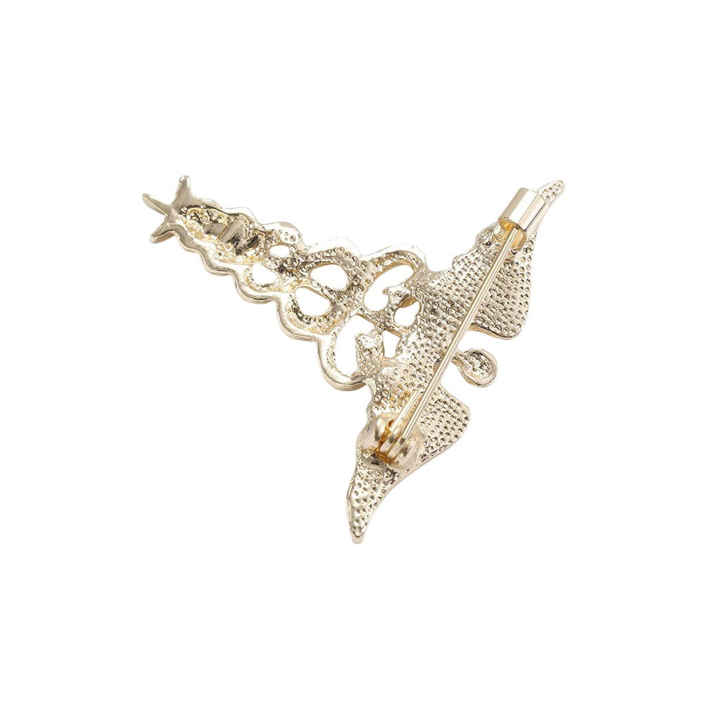 Retro Alloy Oil-Drip Serpentine Animal Brooch Angel Wings Snake Pin Corsage